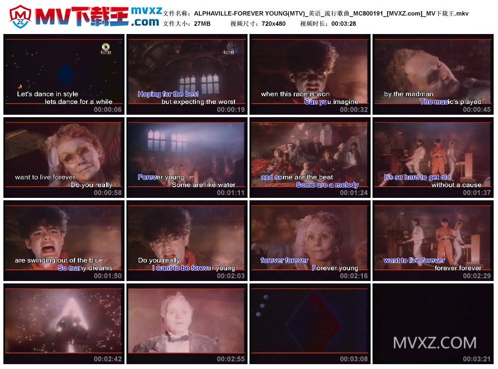 ALPHAVILLE-FOREVER YOUNG(MTV)_英语_流行歌曲_MC800191